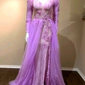 Fairytale lavender lace gown